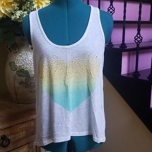 NWOT Wet Seal "❤" Tank Top - SZ S